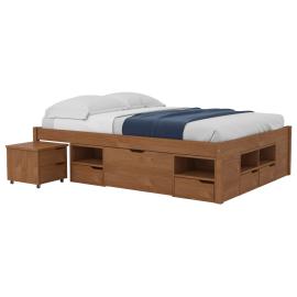 CAMA CHARME 2PL-  (190X140) ALMENDRA