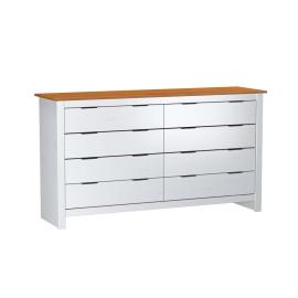 COMODA 8 CAJ(4+ 4 )  BL/CAFE