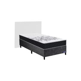 CONJUNTO SOMMIER WINTER 1 PLAZA + RESPALDO IMPERIAL BLANCO