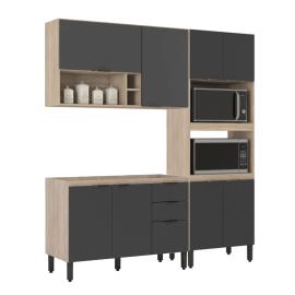 Juego Muebles De Cocina Panelero Bajo Mesada Aereo 100% Mdp