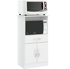MUEBLE PARA HORNO Y MICRO BLANCO 2 PTAS. Y 1 CAJ.
