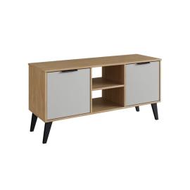 RACKS TV 2 PUERTAS  MIEL OFF WHITE
