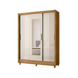 ROPERO BOLIVIA FREIJO/OFF WHITE C/ESPEJO (2B)