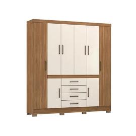 ROPERO NEW REALCE 8P.- ALMENDRA/OF WHITE