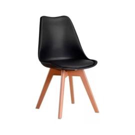 SILLA EAMES CON ASIENTO TAPISADO