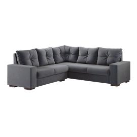 SOFA ESQUINERO SPAZIO CINZA/CINZA LISO