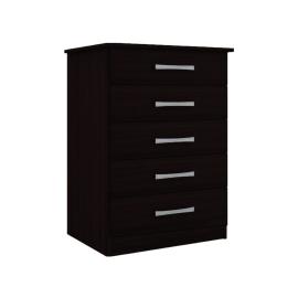 (05BL)COMODA 5 CAJONES BLACK